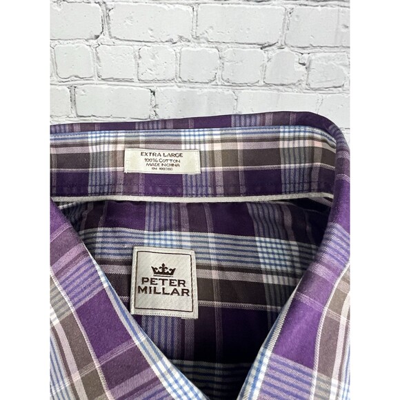 Peter Millar Men’s SZ XL Long Sleeve Button Down Shirt Multicolor Plaid - Picture 9 of 9